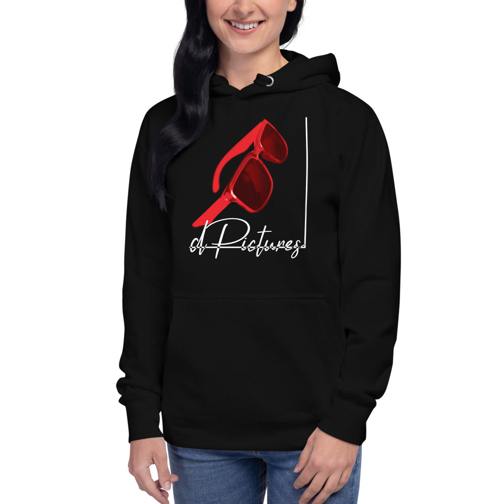 dPictures Brille red - Unisex-Kapuzenpullover